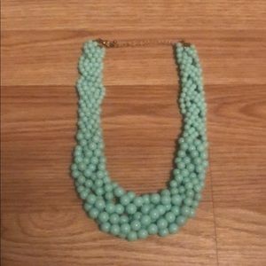 Aqua bead necklace